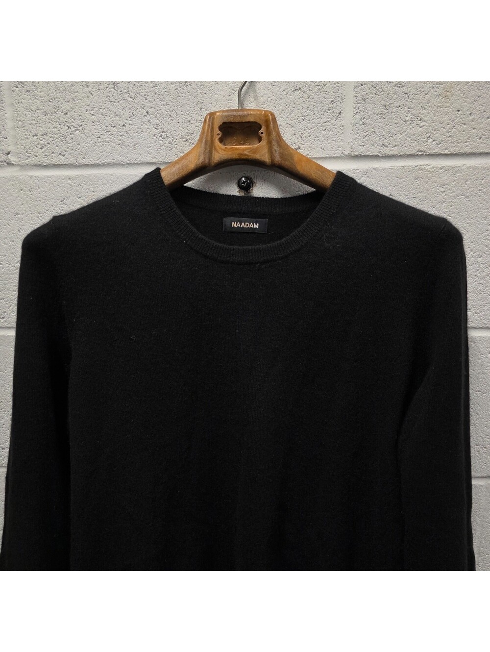 NAADAM Naadam 100% Cashmere Classic Crew Neck Black Sweater XL 23x27